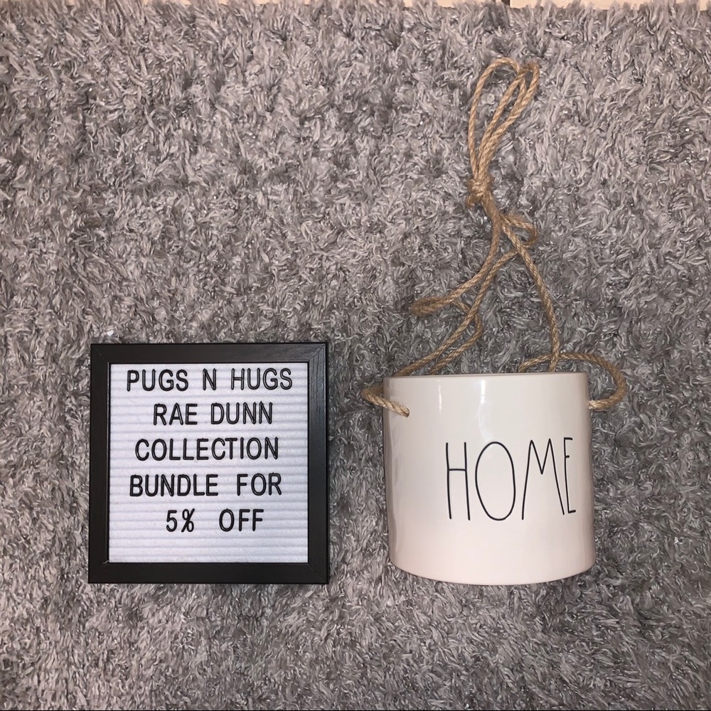 Rae Dunn Hanging “Home” Planter